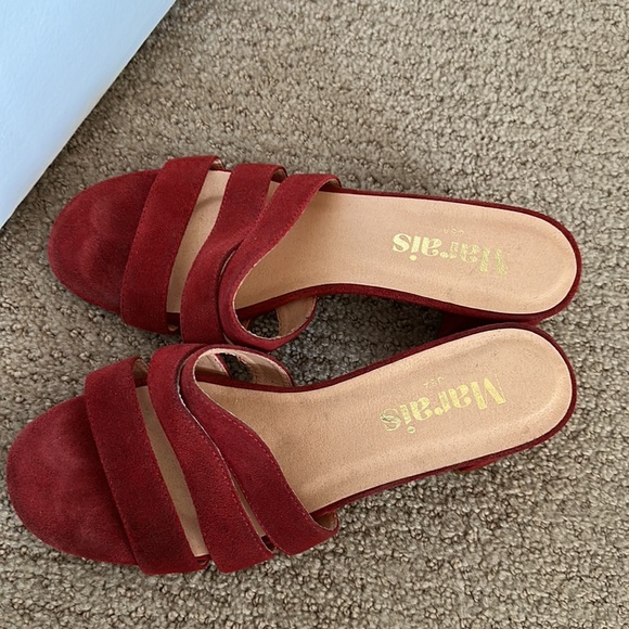 Marais block heel sandals mules - Picture 3 of 4